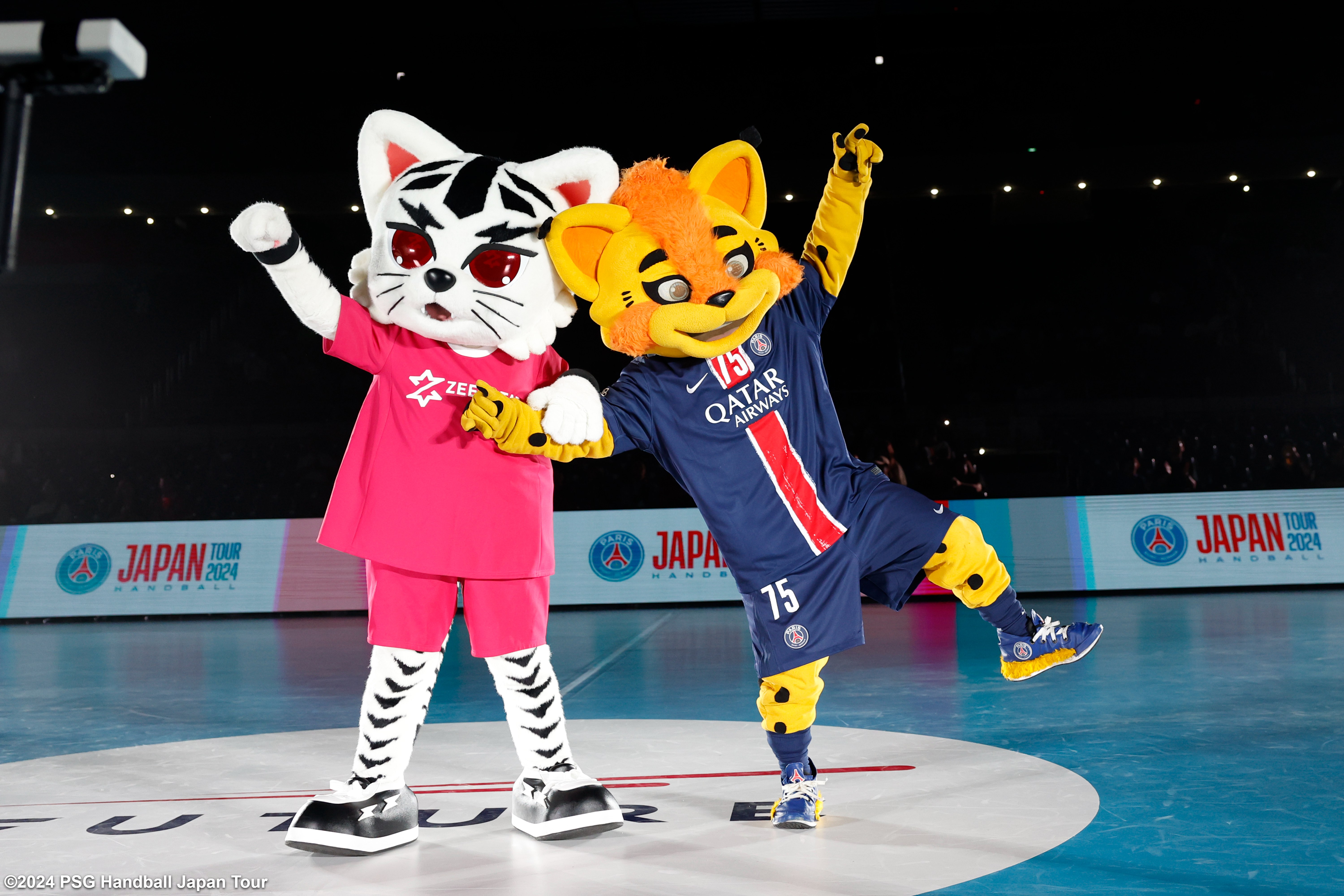 過去大会でコート上に登場した両チームのマスコット